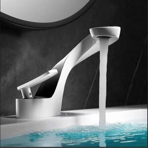 Contemporary White Bathroom Faucet